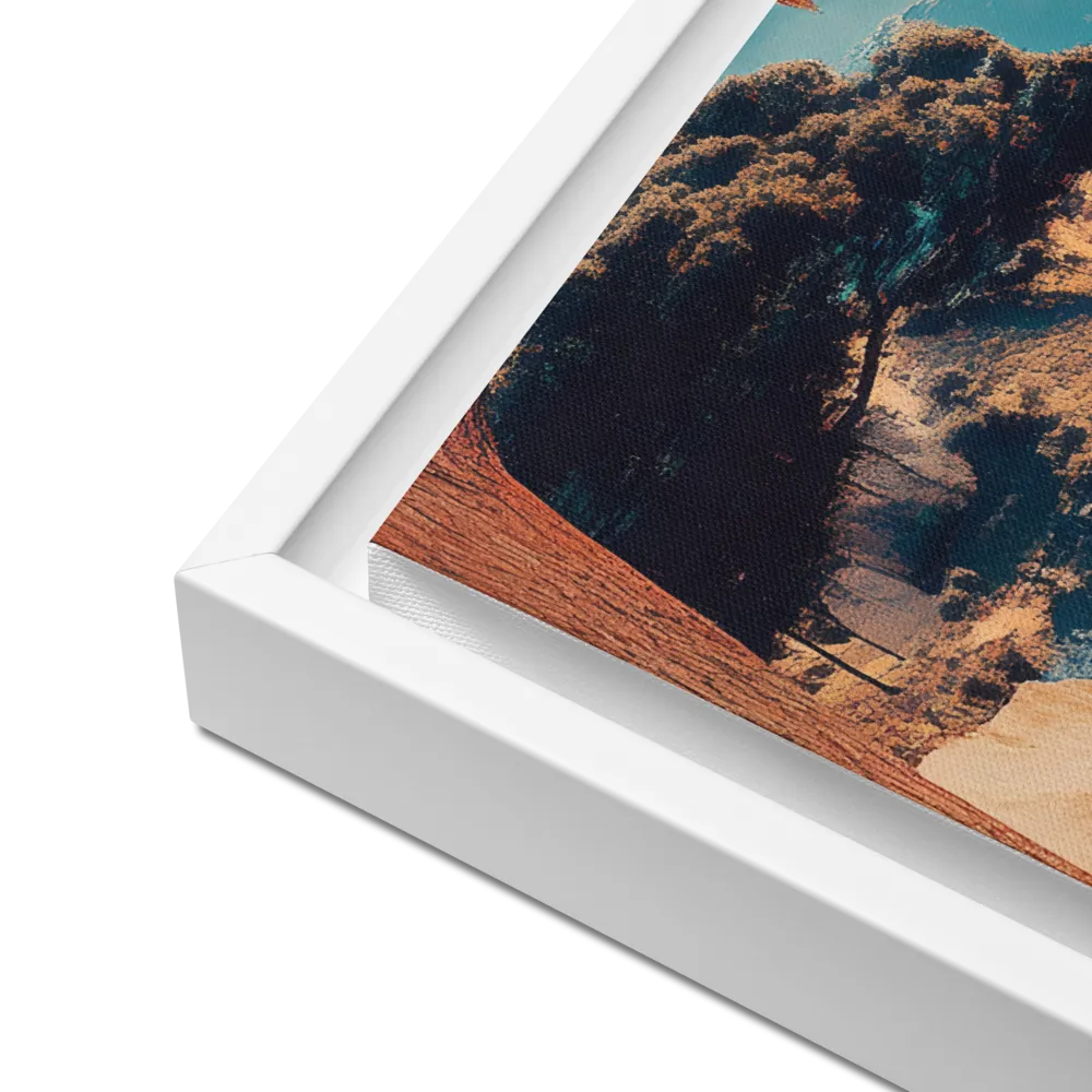 Elysian Waterscape | Canvas with White Frame | 16″×20″