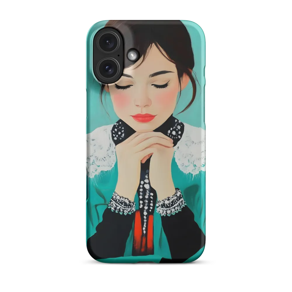 Serenity in Turquoise | Phone Case |  16 Plus | Snap Case | Matte