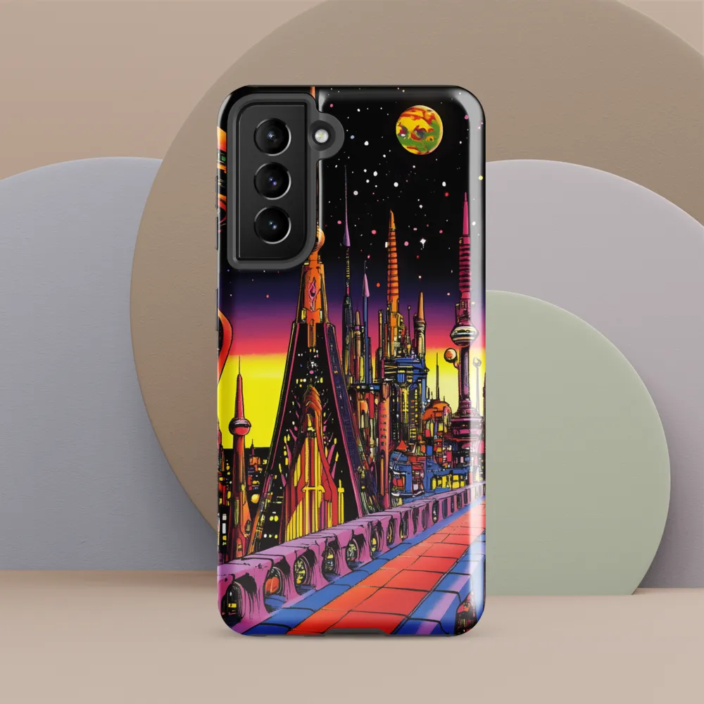 Futuristic Cosmos: A Journey Through Neon Cities
