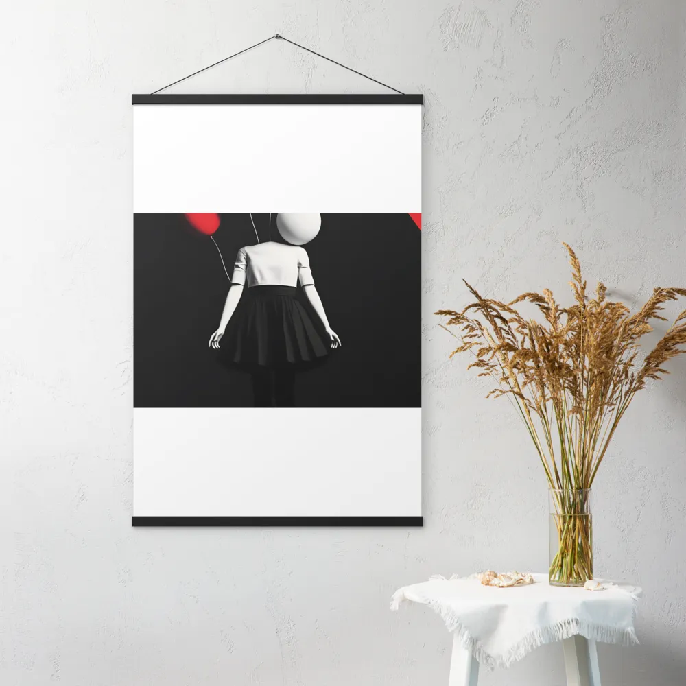 Suspended in Mystery | Poster With Black Wood Hanger | 24″×36″
