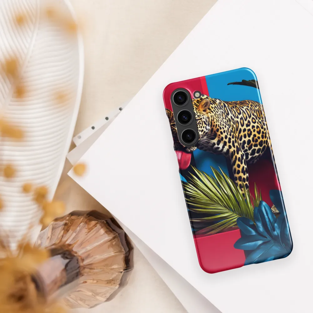 Playful Leopard in Vibrant Paradise