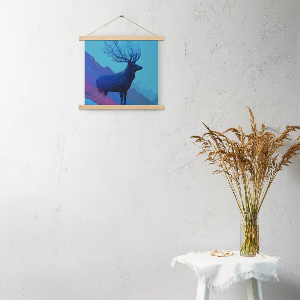 Ethereal Harmony | Poster With Oak Wood Hanger | 14″×14″