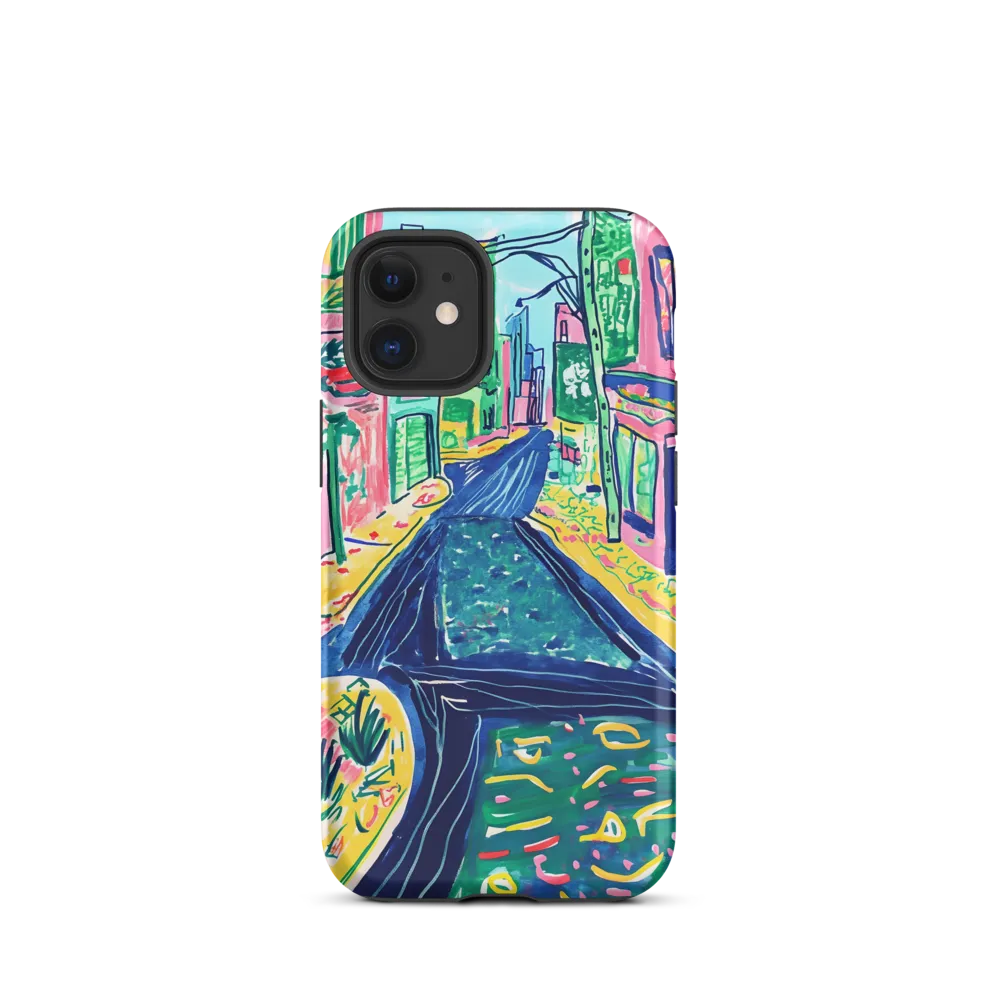 Dreamy Street in Vibrant Hues