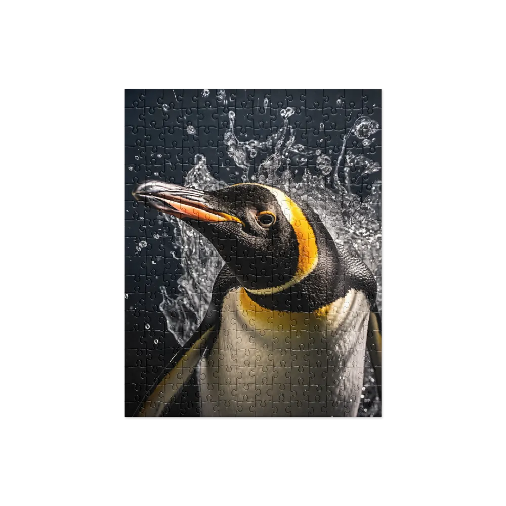 Emerging Majesty: The Penguin in Motion | Jigsaw Puzzle | 252 pieces