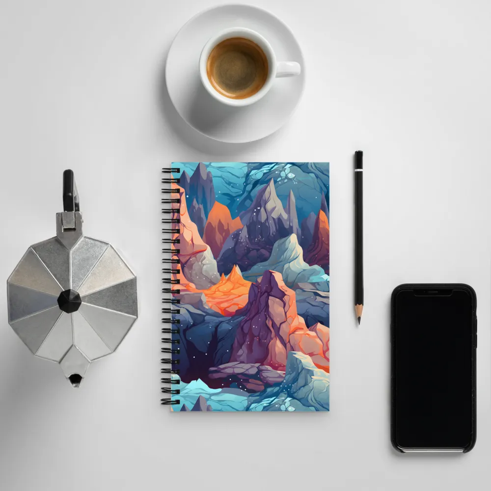 Mystical Peaks of Imagination | Spiral Notebook