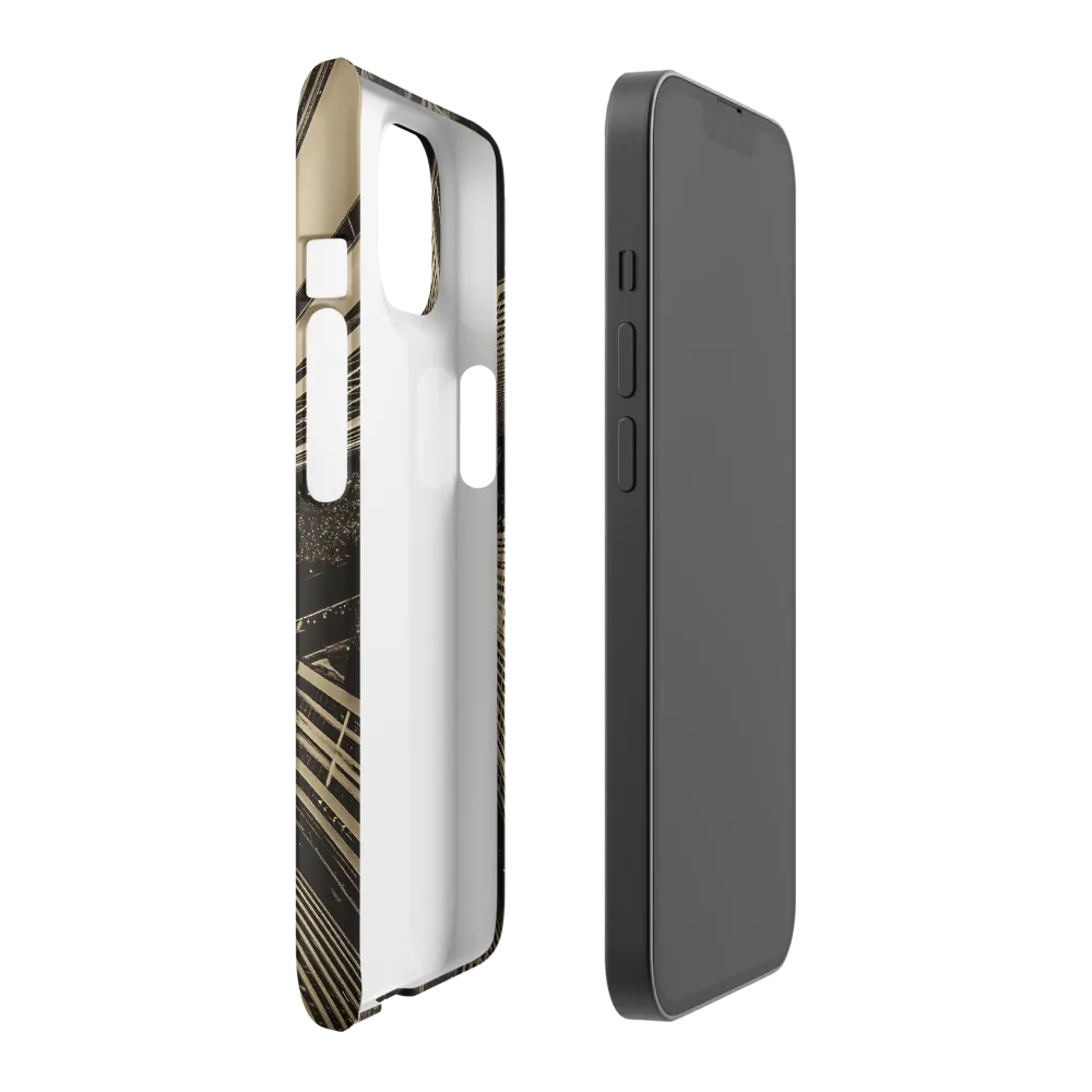 Urban Symphony: Aerial Perspective of City Life | Phone Case |  14 | Snap Case | Matte