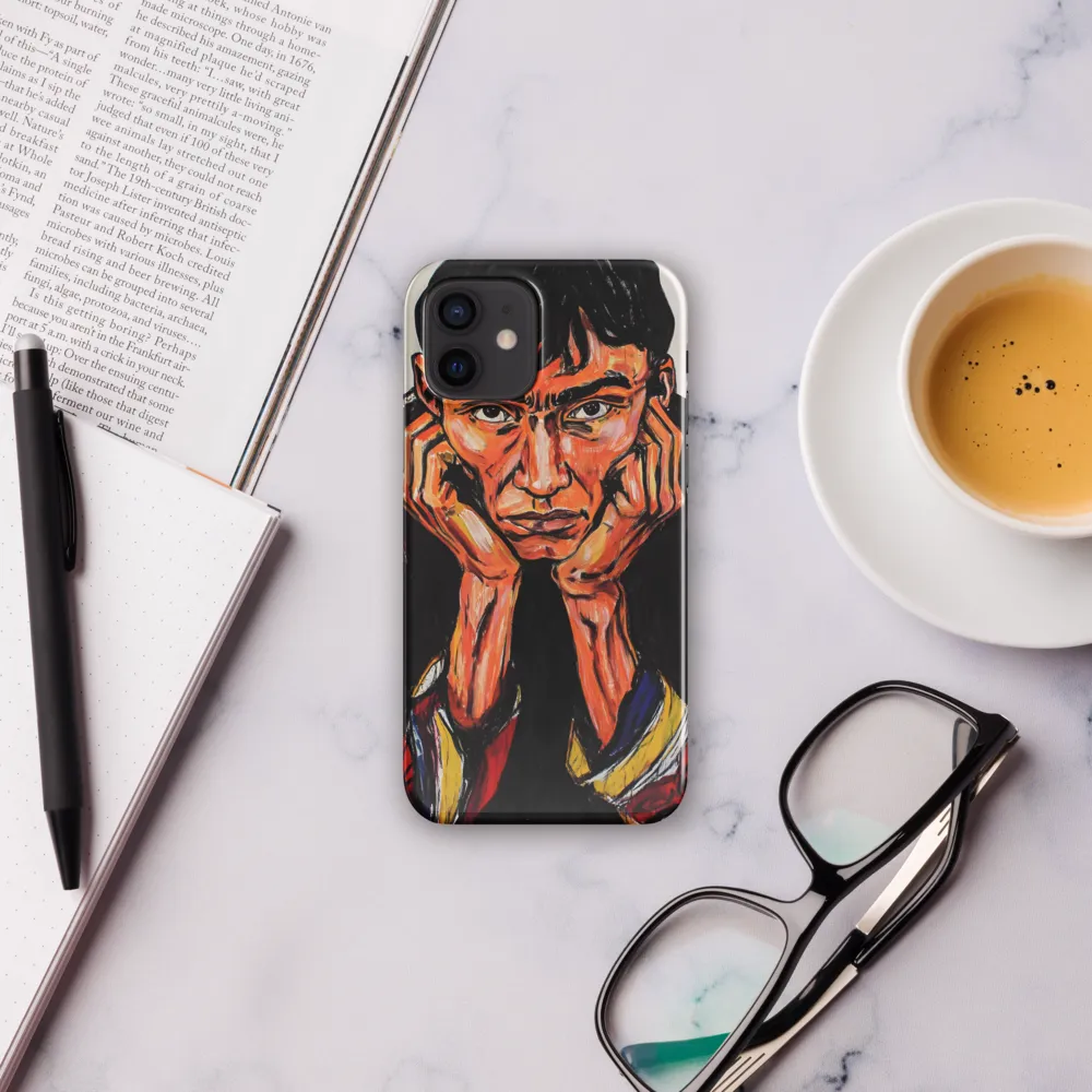 Contemplative Intensity: An Expressionist Portrait