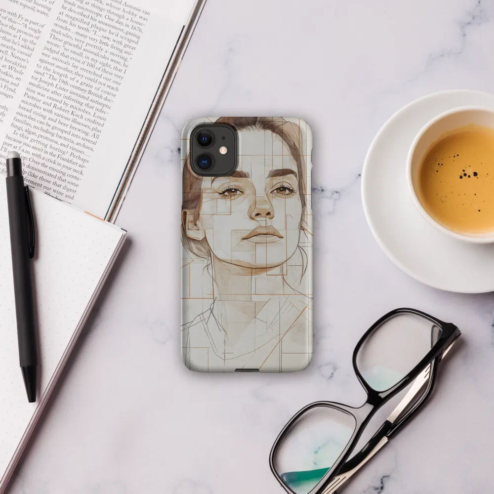 Geometric Serenity: A Minimalist Portrait