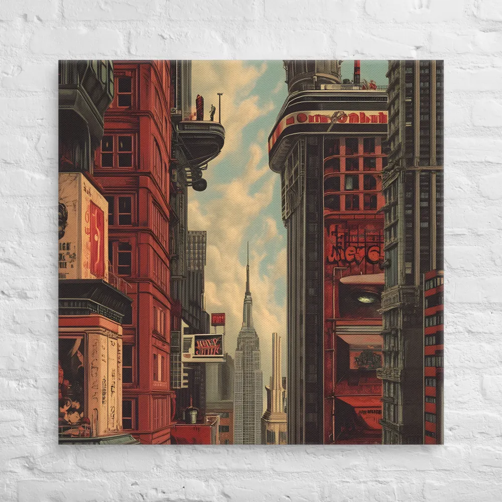 A Glimpse of Tomorrow: Urban Ambition | Canvas | 36″×36″