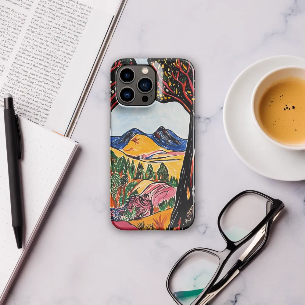 Vibrant Nature's Embrace | Phone Case |  14 Pro Max | Snap Case | Glossy