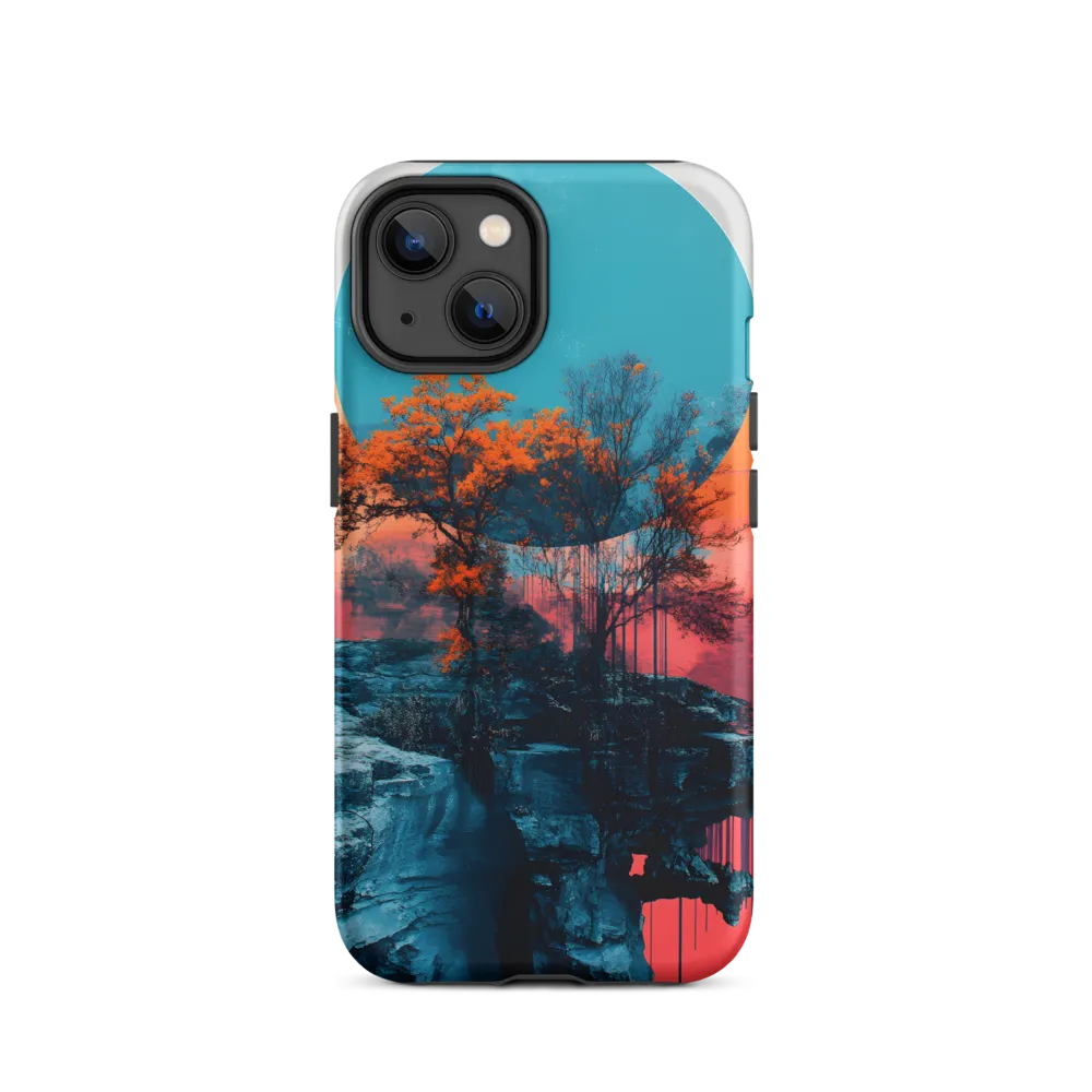 Ethereal Landscapes: A Dance of Color and Form | Phone Case |  14 | Tough Case | Matte