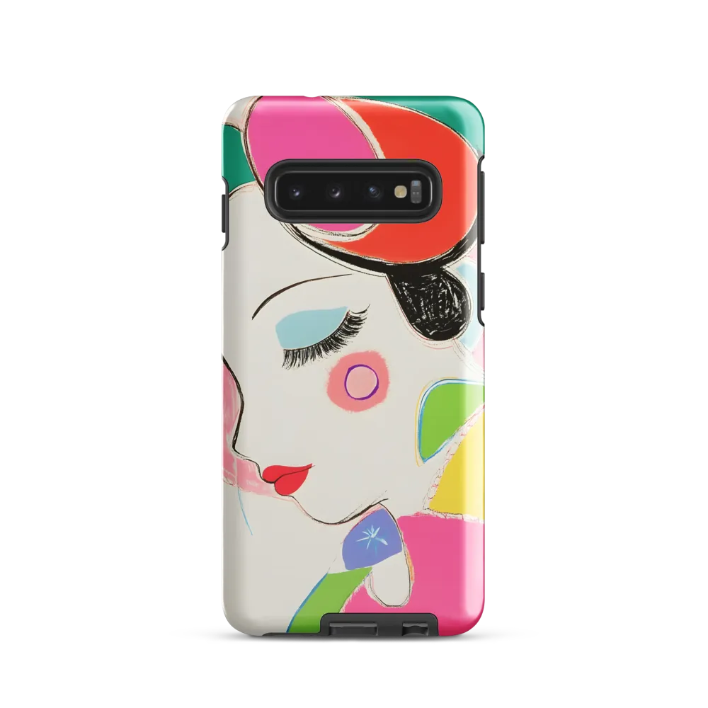 Whimsical Portrait in Colorful Abstraction