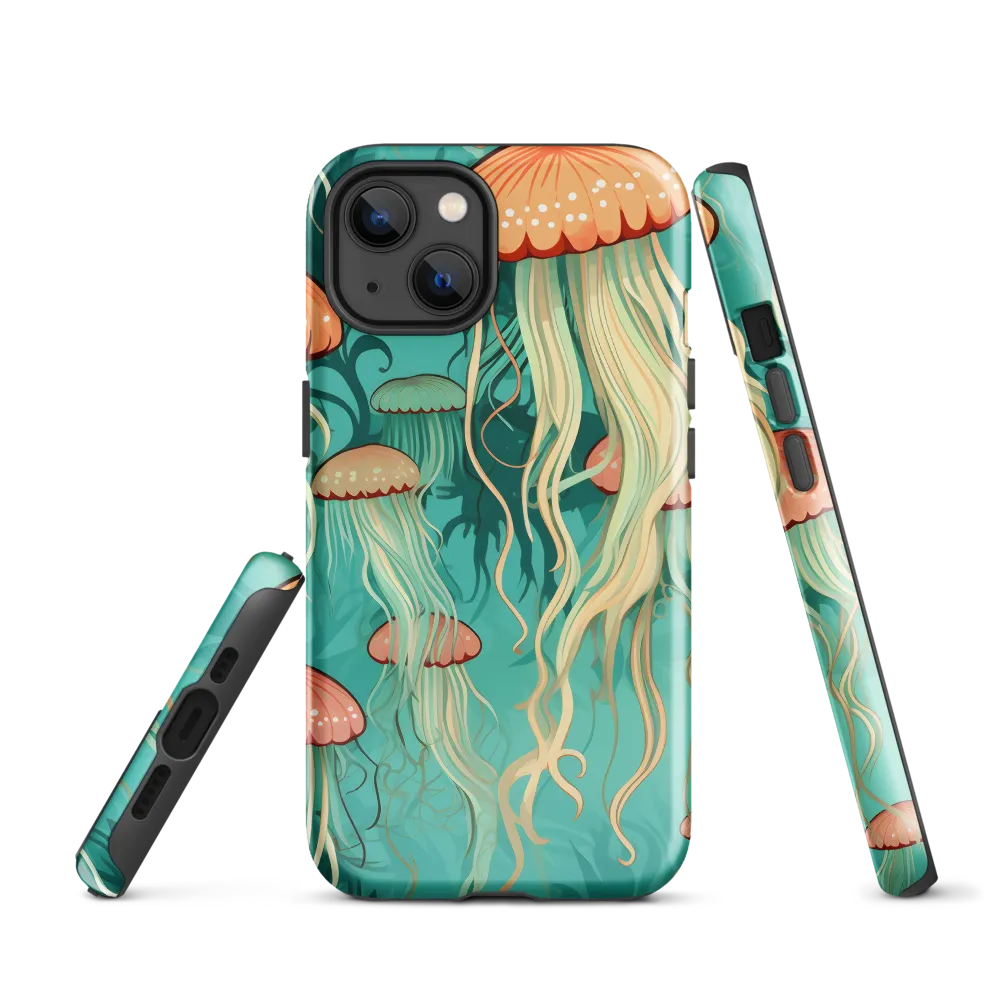 Ethereal Dance of Jellyfish | Phone Case |  13 | Tough Case | Glossy