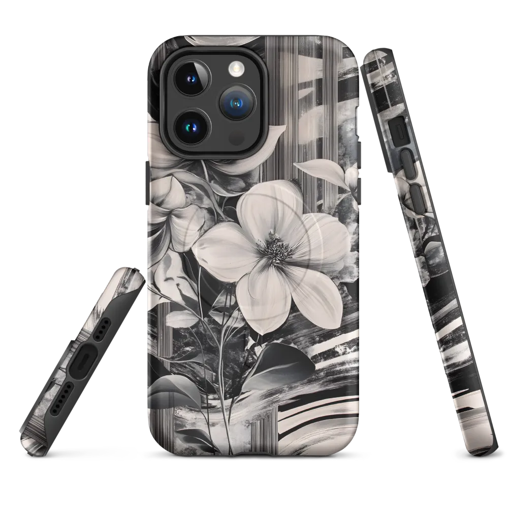 Ethereal Bloom: A Dance of Monochromes