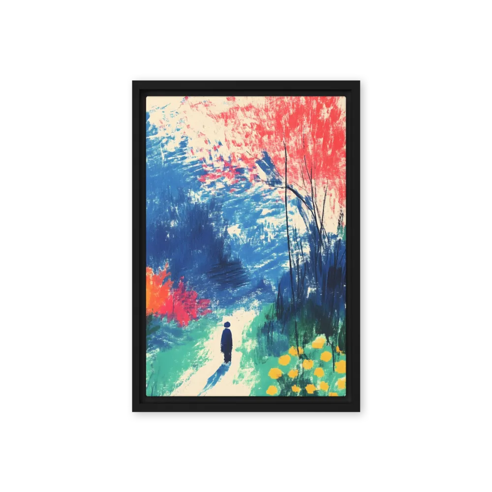 Whispers of Tranquility | Canvas with Black Frame | 12″×18″