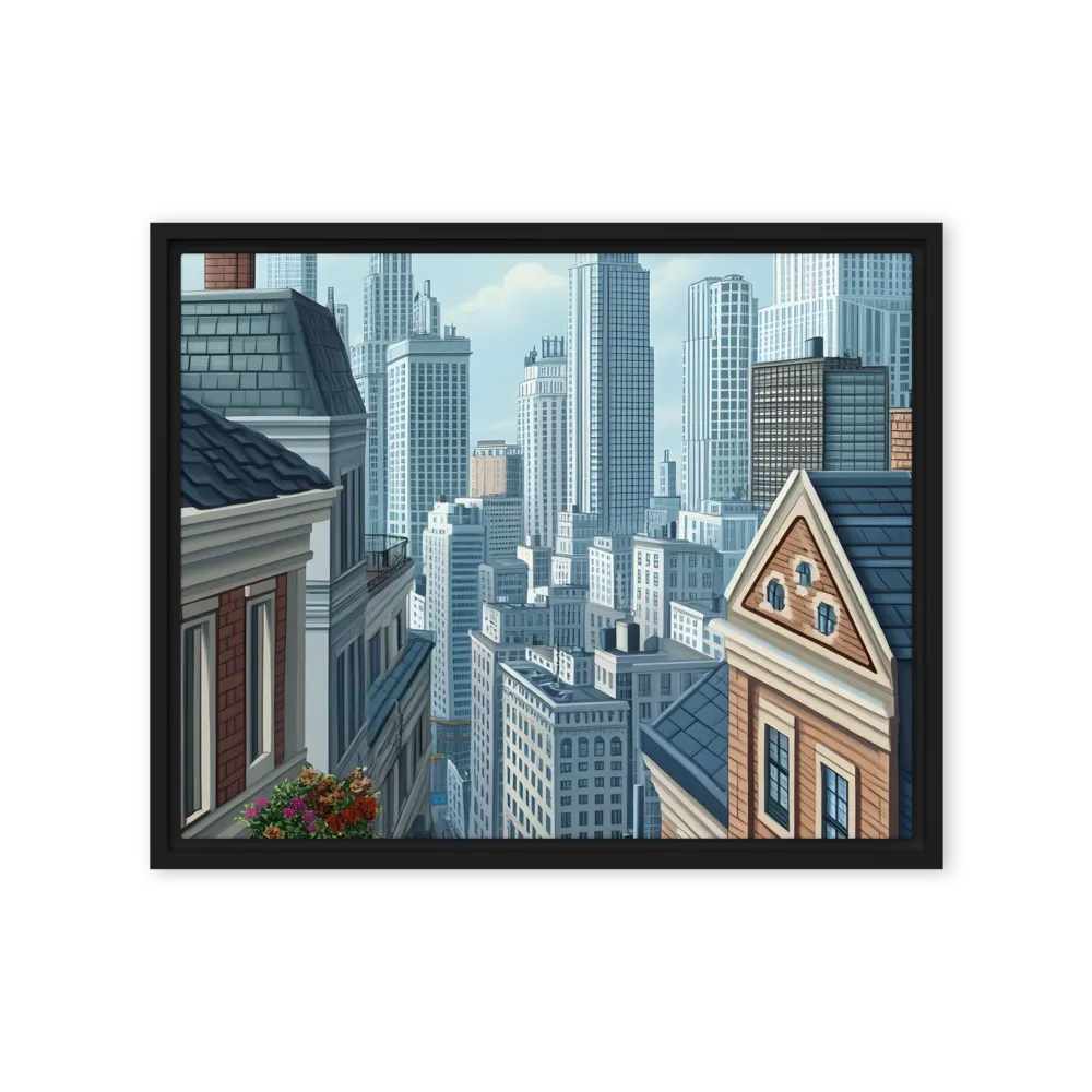 Urban Symphony | Canvas with Black Frame | 16″×20″