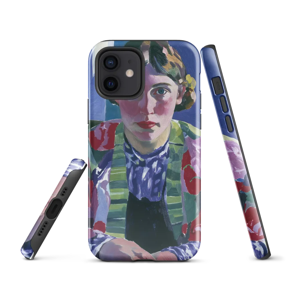 Vibrant Gaze: A Modernist Portrait