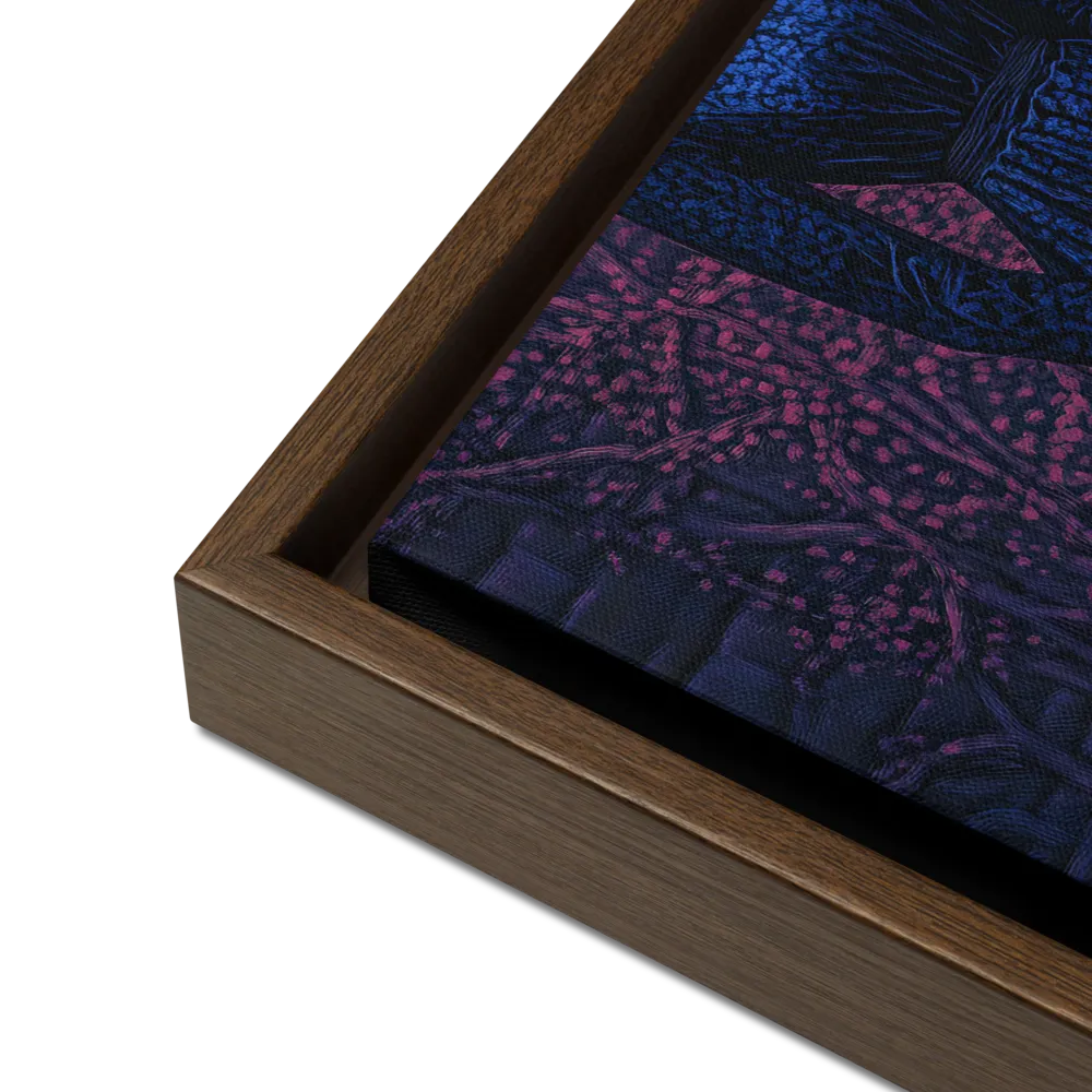 Veil of Enigma | Canvas with Brown Frame | 12″×16″