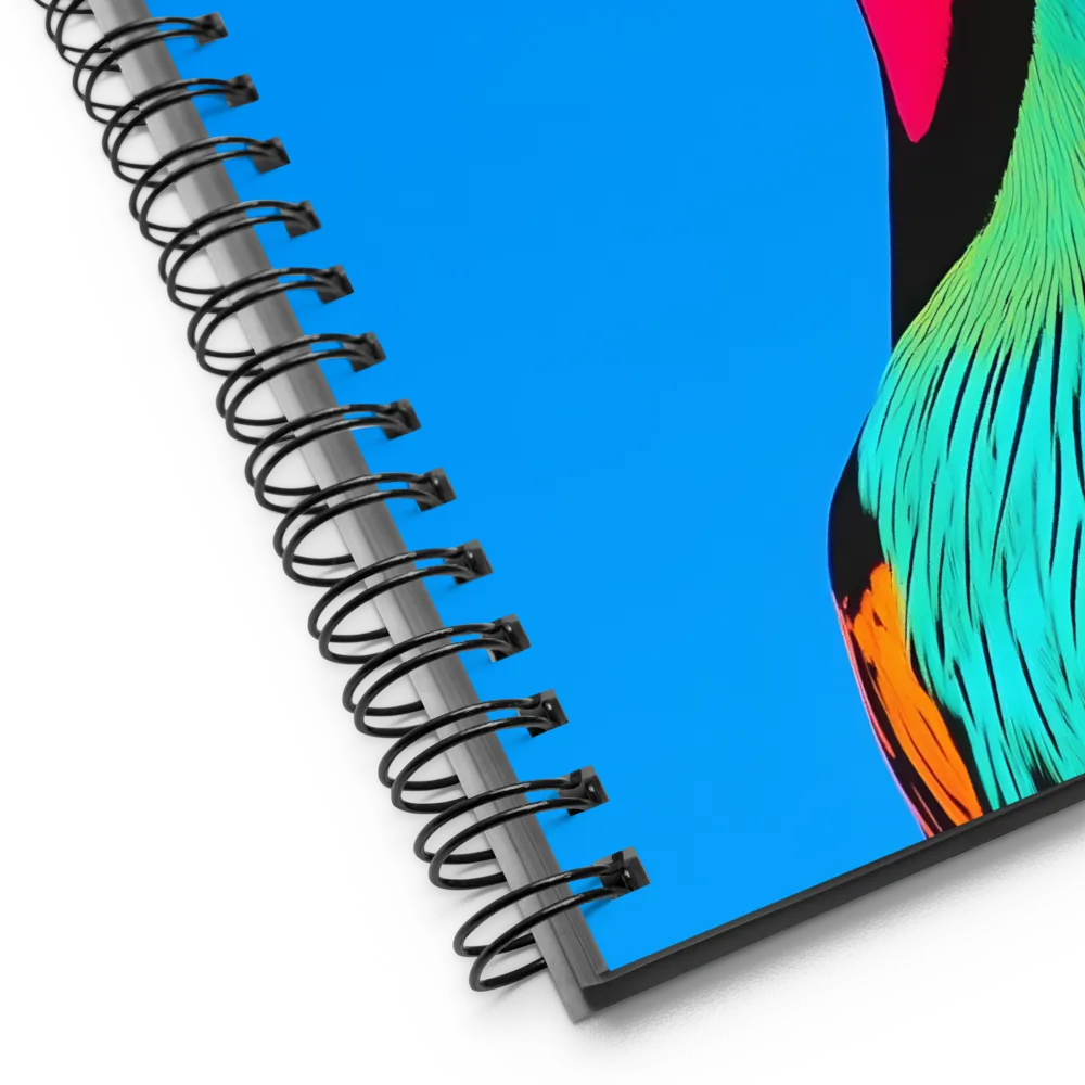 Whimsical Avian Portrait | Spiral Notebook