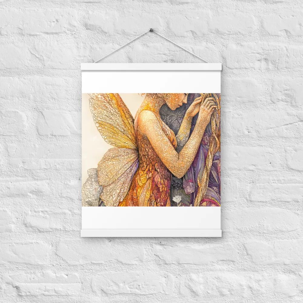 Whispers of the Frosted Meadow | Poster With White Wood Hanger | 16″×20″