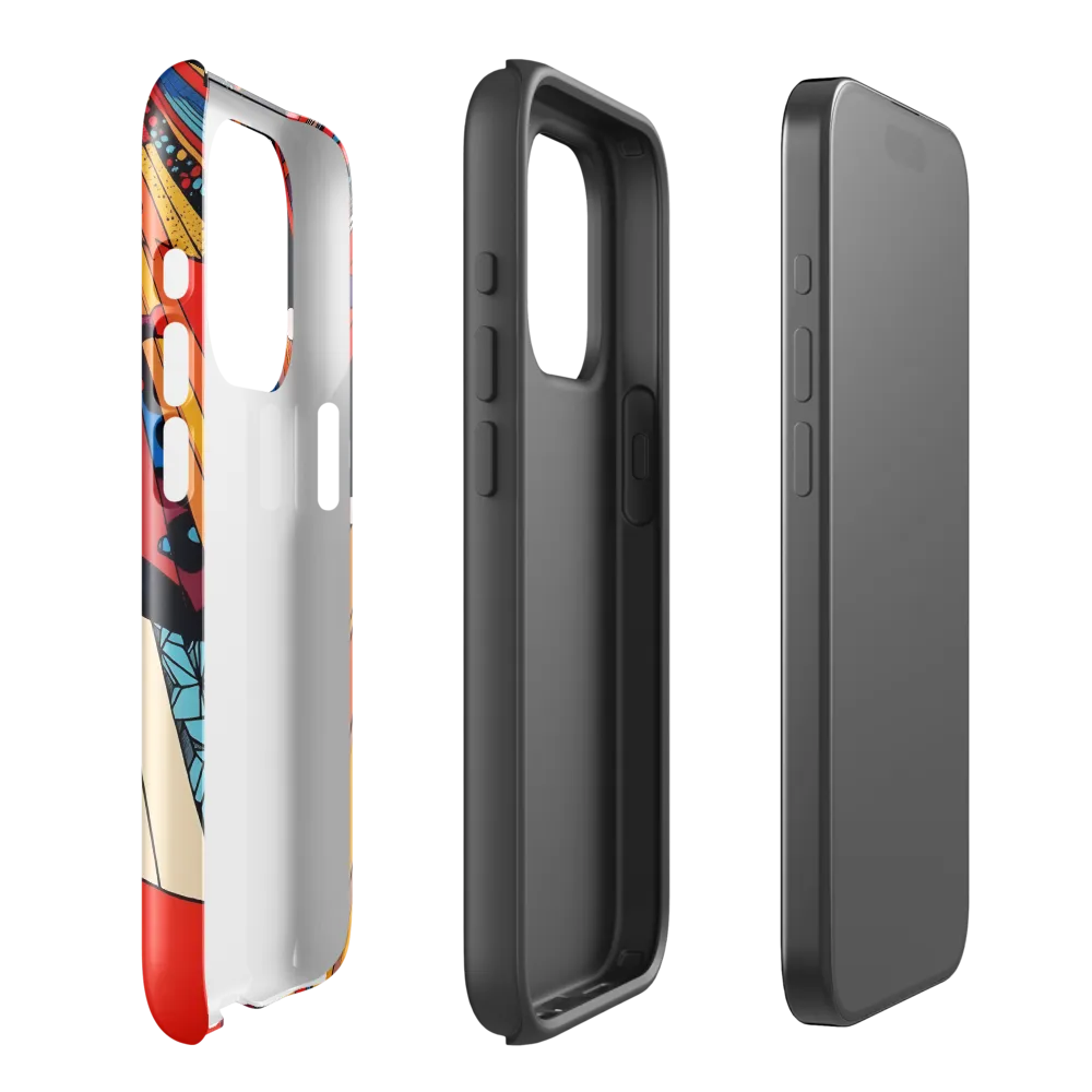 Urban Symmetry: A Dance of Geometry | Phone Case |  15 Pro | Tough Case | Glossy