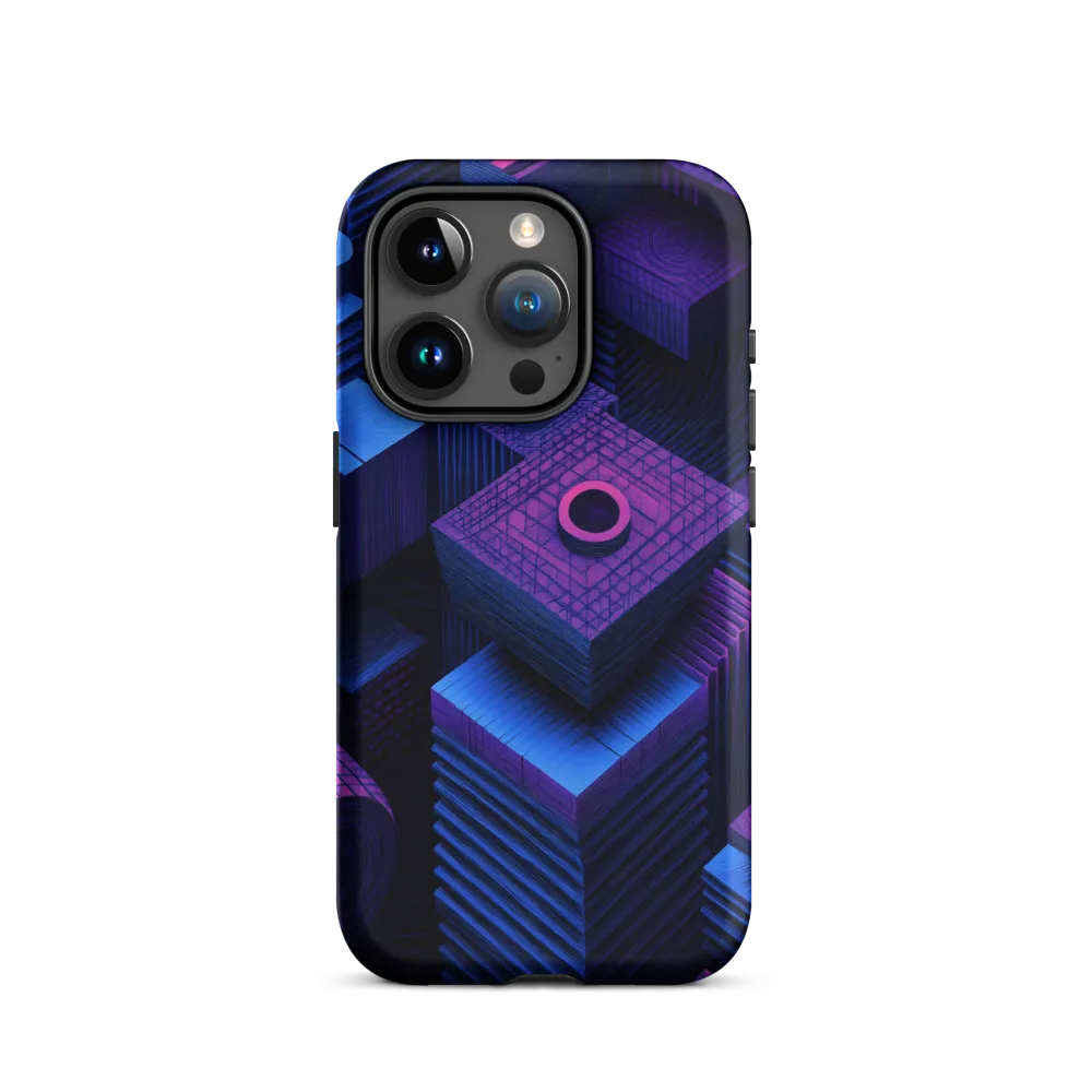 Geometric Dreams in Blue and Purple