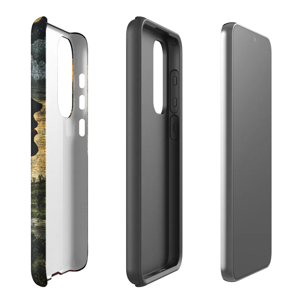 Gilded Duality — Profile at Night