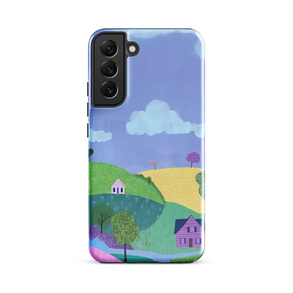 Whimsical Hills and Quaint Homes | Phone Case |  S22 Plus | Tough Case | Glossy