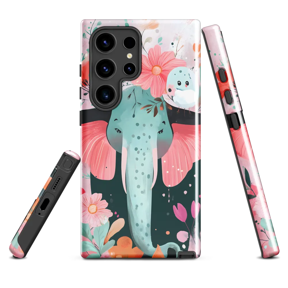 Whimsical Elephant in Bloom