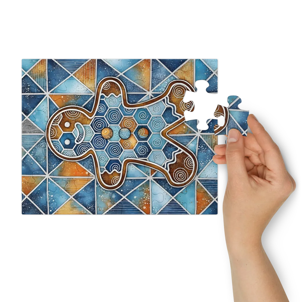 Gingerbread Geometry 
 Jigsaw Puzzle in Tin Box
