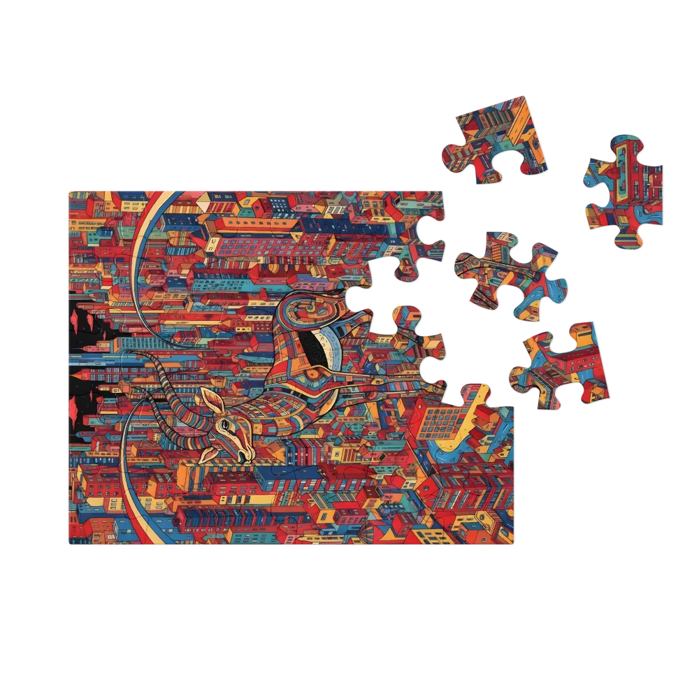 Metropolis Guardian 
 Jigsaw Puzzle in Tin Box