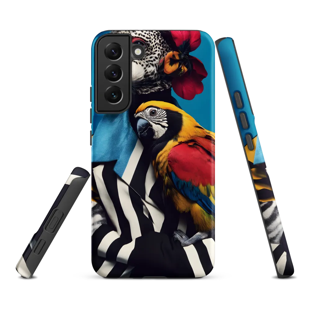 Vibrant Fusion of Flora and Fauna | Phone Case |  S22 Plus | Tough Case | Matte