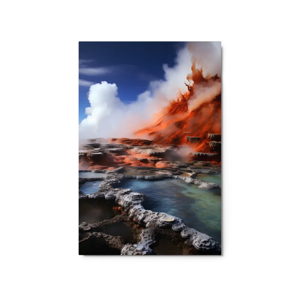 Nature's Fury: The Volcano's Expression | Metal Print | 20″×30″