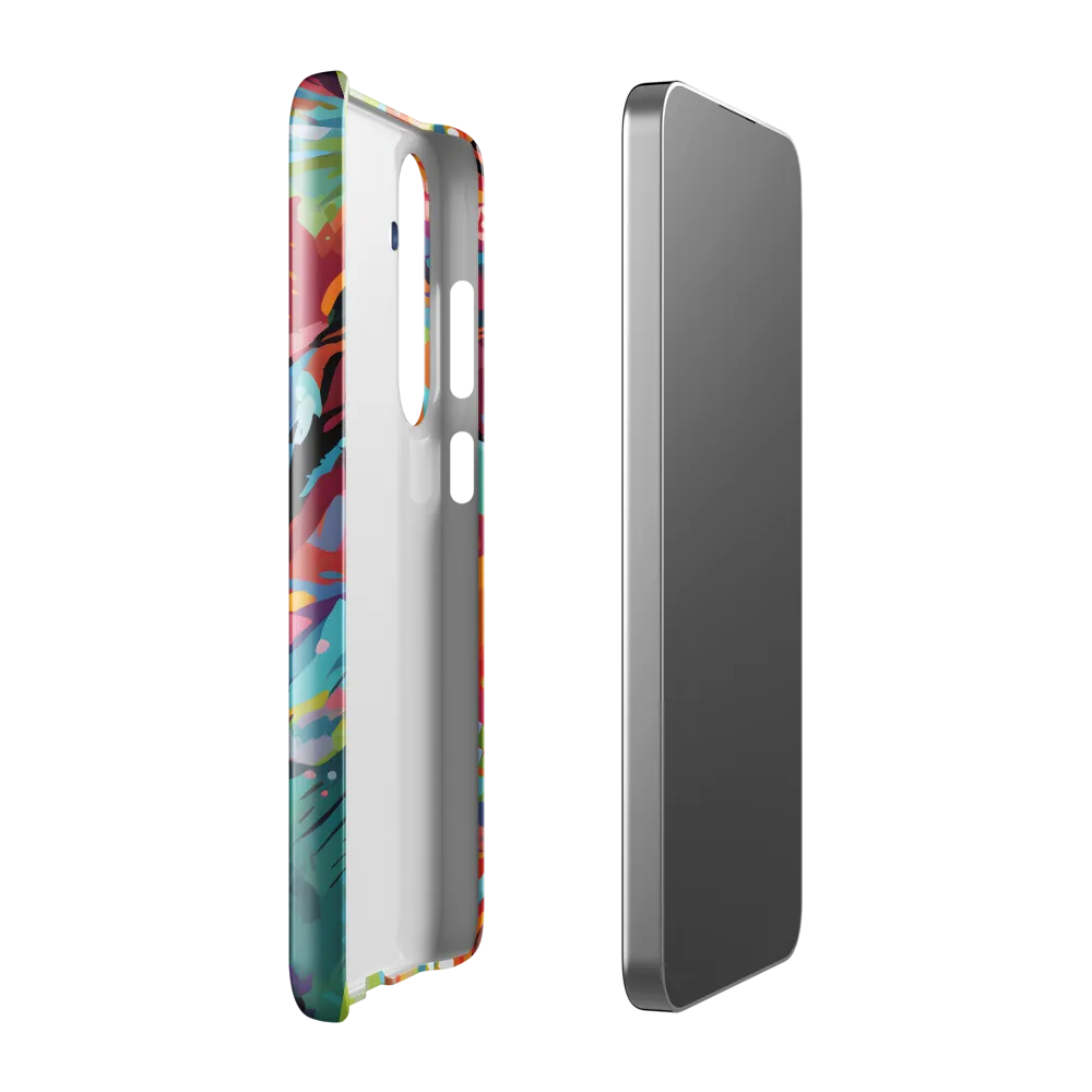 Colorful Lizard: An Abstract Adventure | Phone Case |  S24 Plus | Snap Case | Glossy