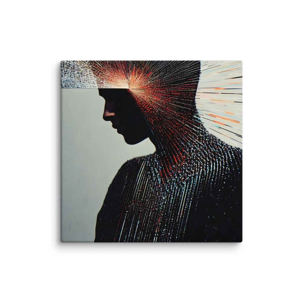 Radiant Reflection: An Abstract Journey of Thought | Canvas | 36″×36″
