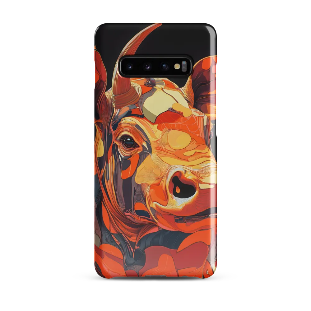 Modern Serenade: The Vibrant Cow | Phone Case |  S10 Plus | Snap Case | Glossy