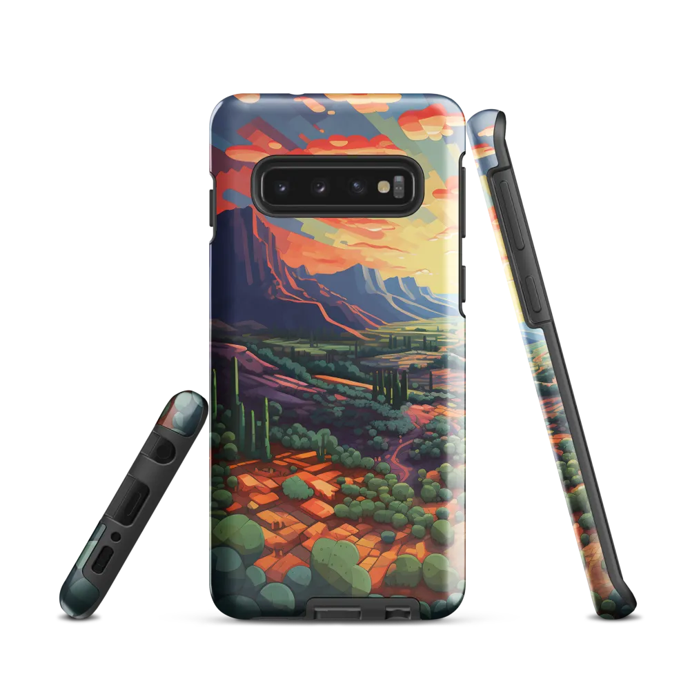 Desert Serenity at Dusk | Phone Case |  S10 | Tough Case | Glossy