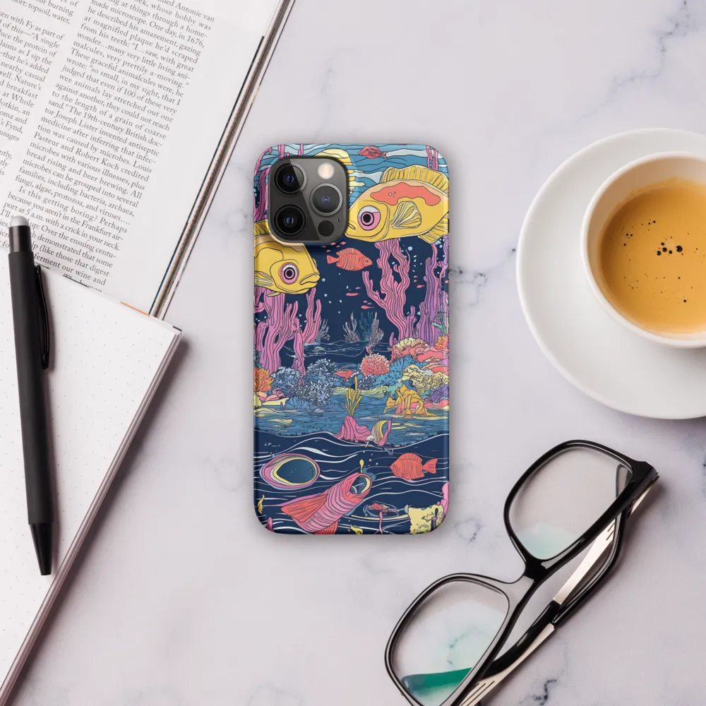 Underwater Dreamscape: A Playful Encounter | Phone Case |  12 Pro Max | Snap Case | Matte