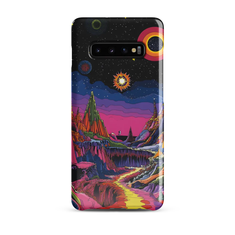 Galactic Wonders: A Journey Through an Alien Landscape | Phone Case |  S10 Plus | Snap Case | Glossy