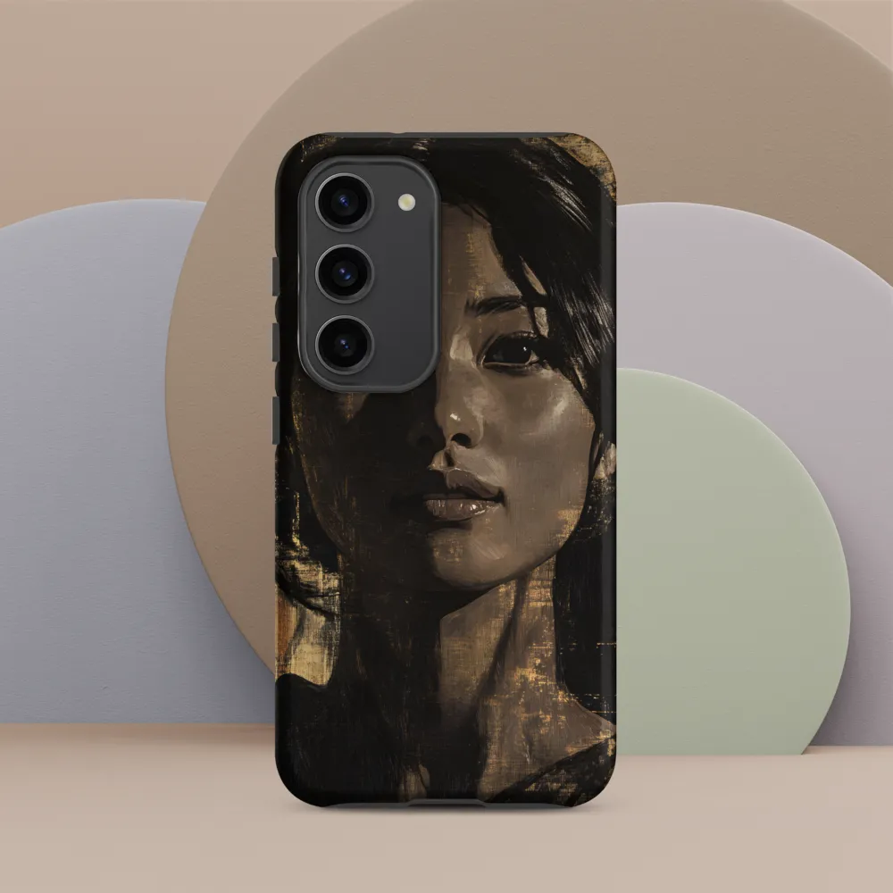 Golden Gaze: A Contemporary Portrait