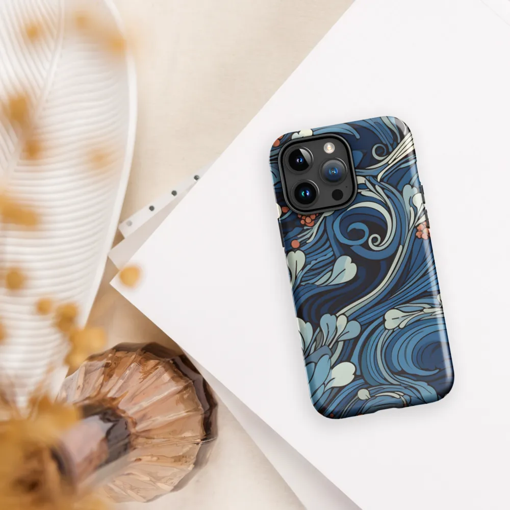 Nature's Elegance: An Oceanic Tapestry | Phone Case |  15 Pro Max | Tough Case | Glossy