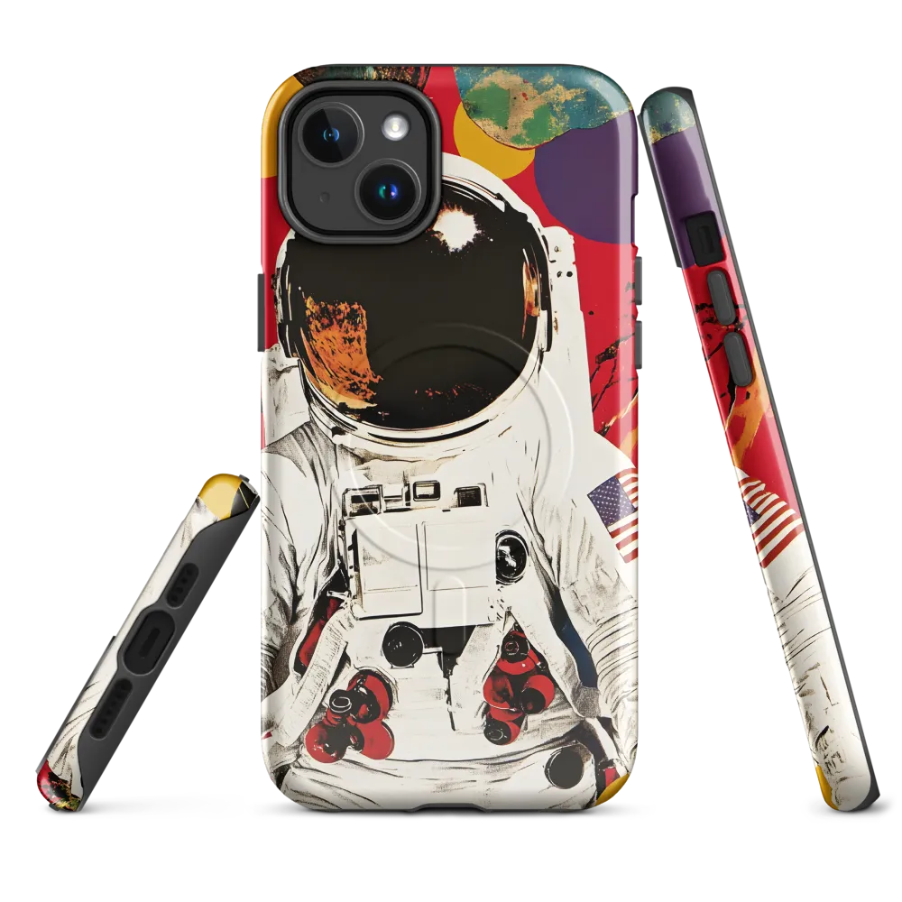 Cosmic Exploration: The Astronaut's Journey | Phone Case |  14 Plus | MagSafe® Tough Case | Glossy
