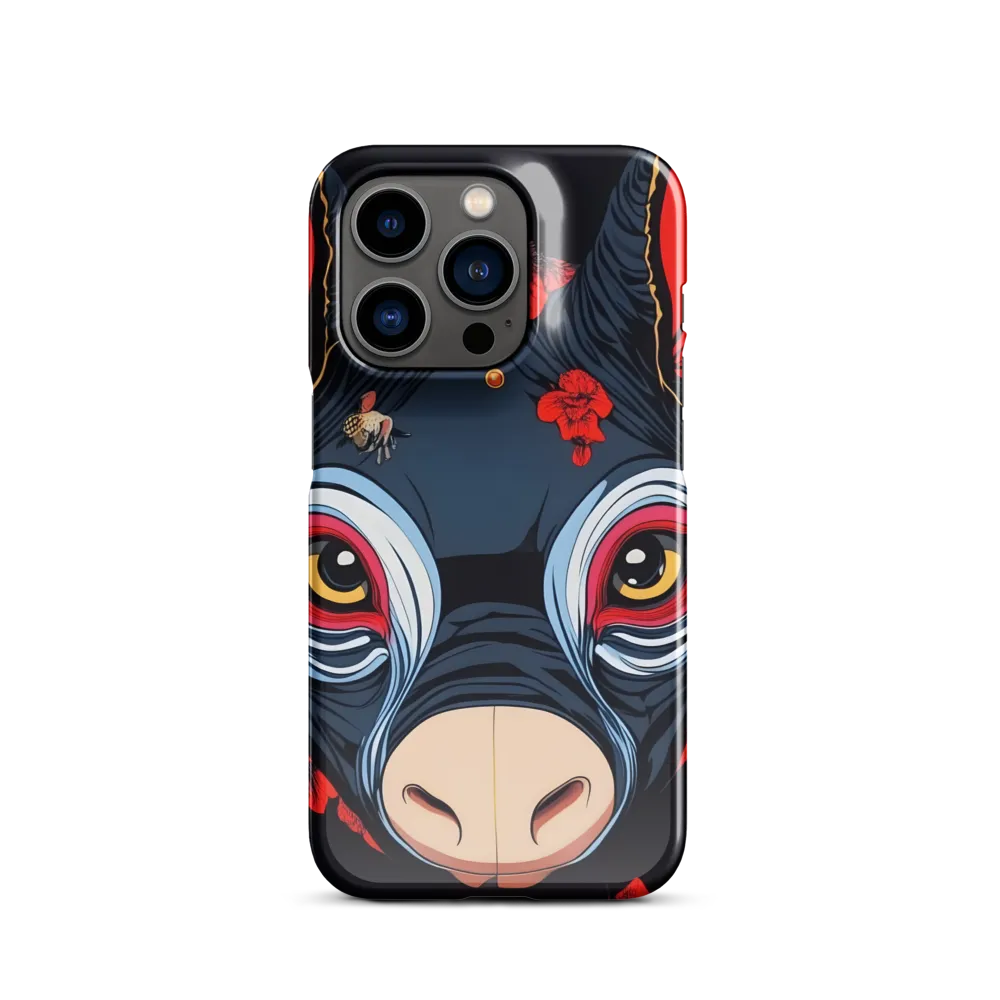 Mystical Bull with Floral Motifs