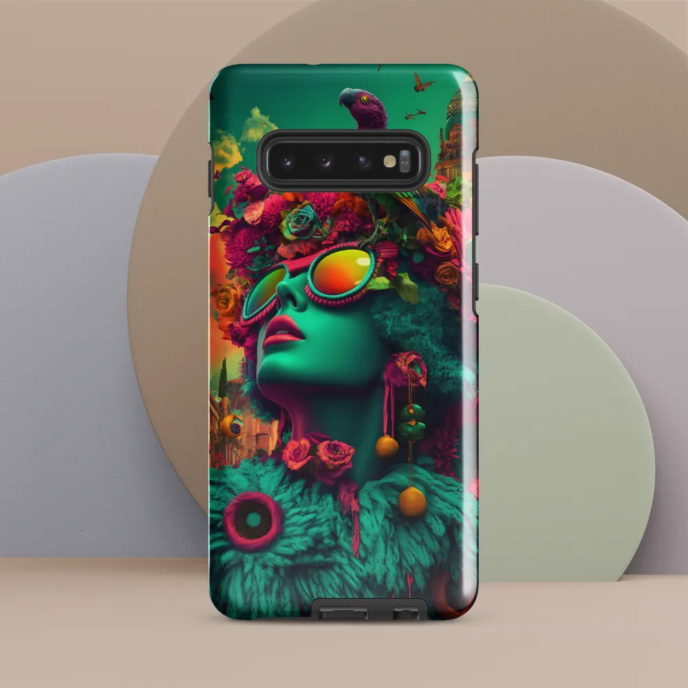 Whimsical Flora | Phone Case |  S10 Plus | Tough Case | Glossy