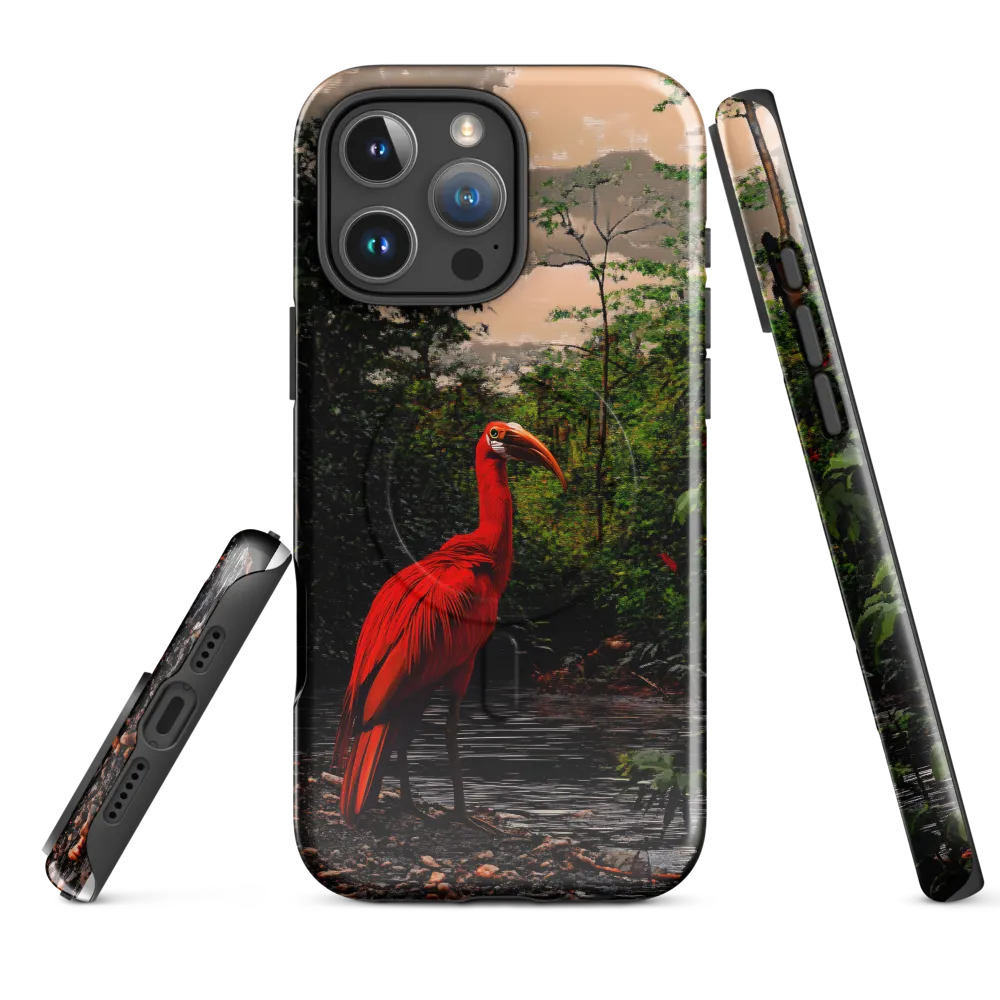 Enigmatic Elegance: The Scarlet Observer