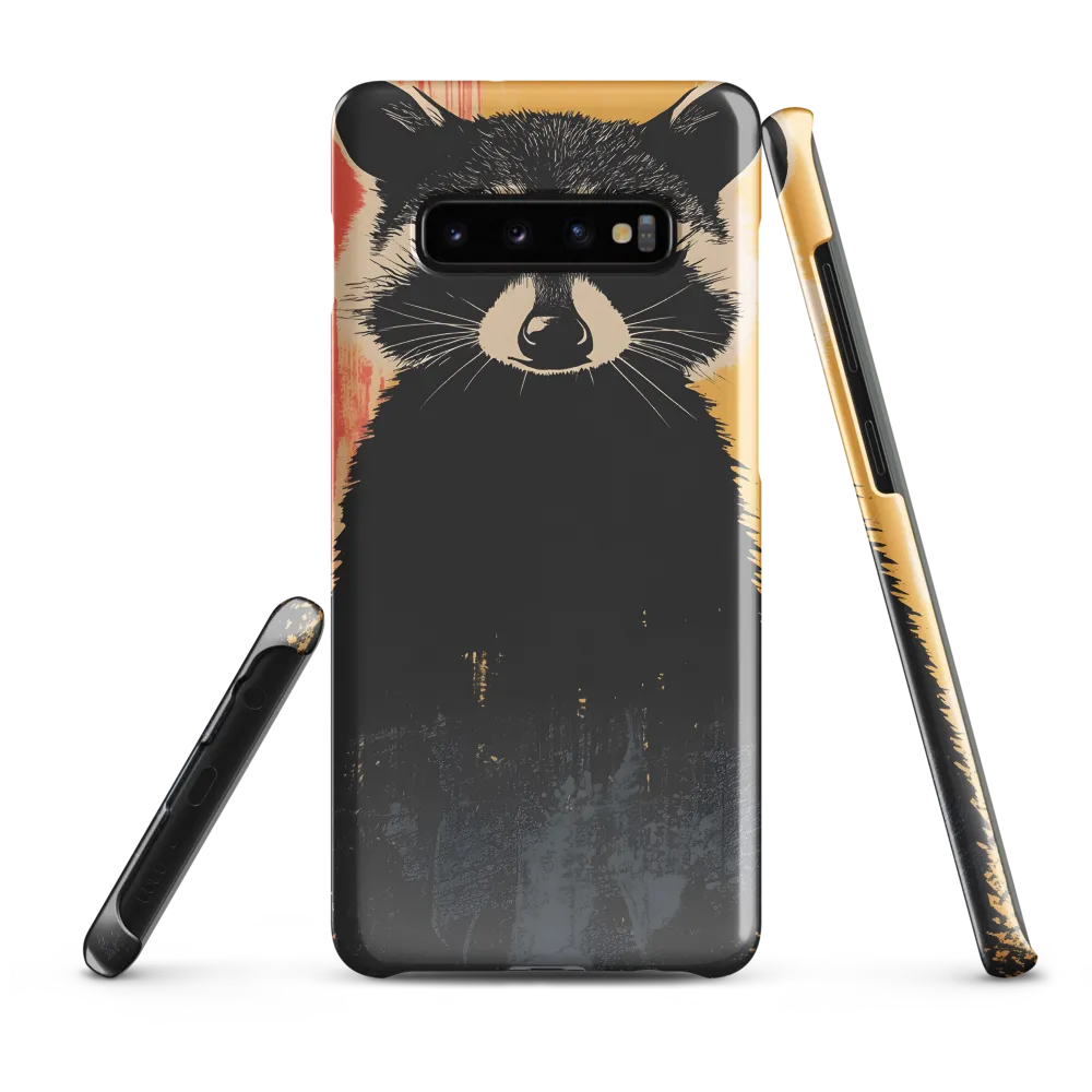 Whimsical Raccoon Portrait | Phone Case |  S10 Plus | Snap Case | Glossy