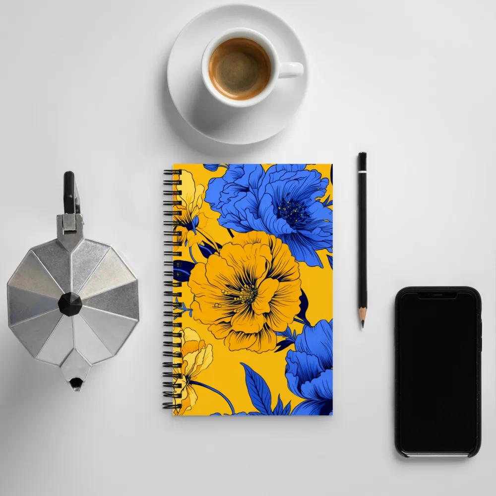 Vibrant Floral Harmony | Spiral Notebook