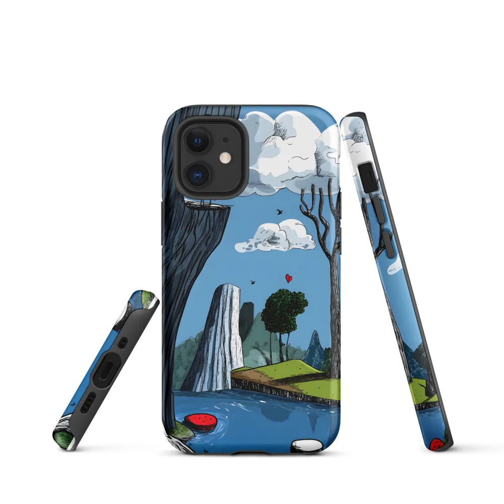 Whimsical Cliffside Reflections