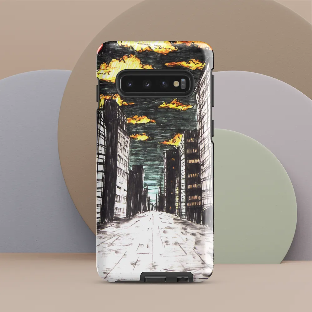 Eclipsed Cityscape