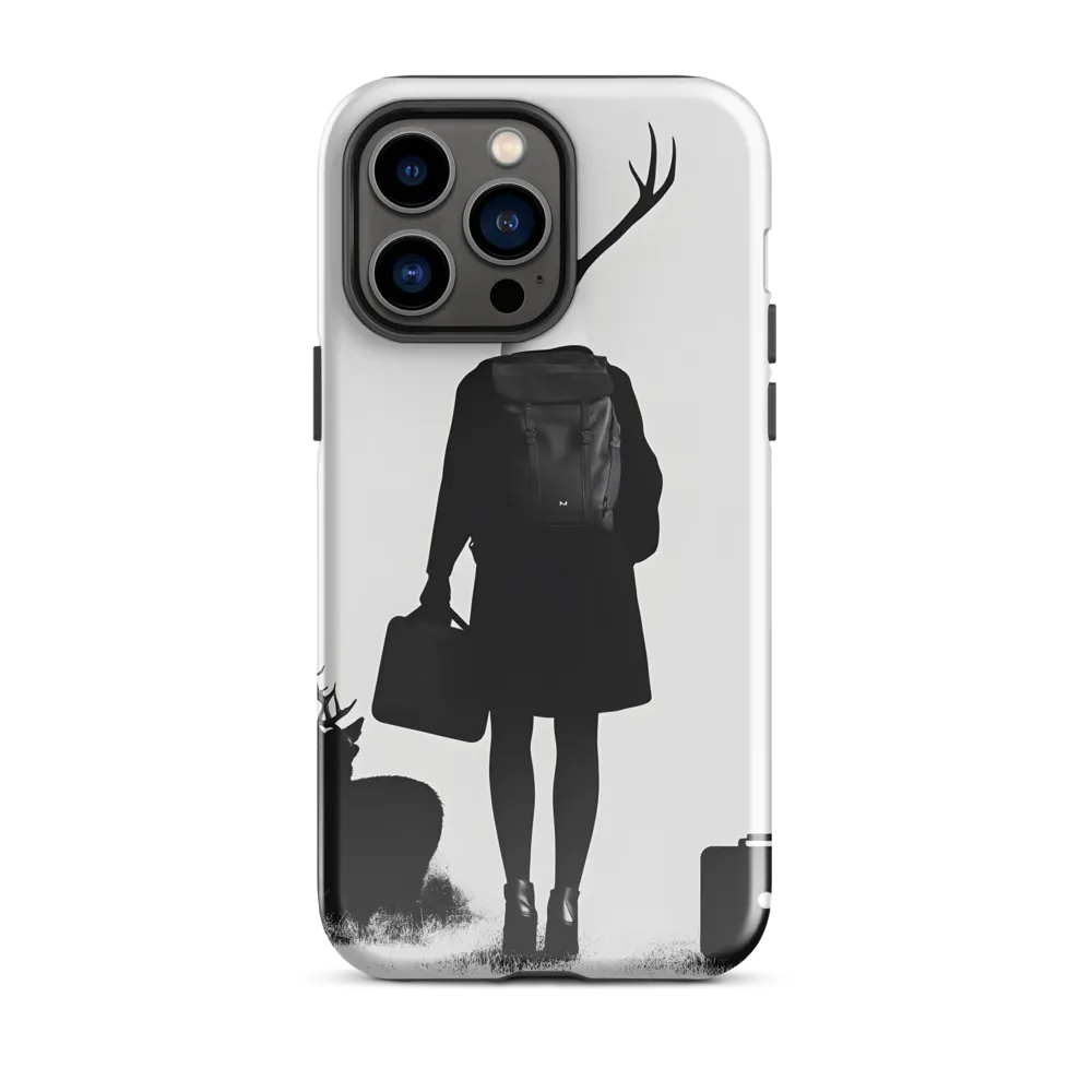 Antlered Reflections | Phone Case |  14 Pro Max | Tough Case | Glossy